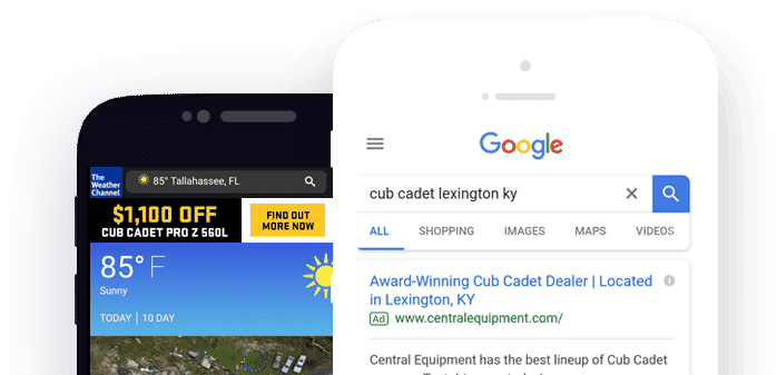 Pay-Per-Click & Display Advertising For Outdoor Power Dealers
